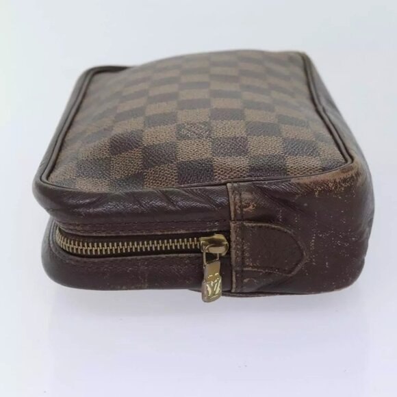 LOUIS VUITTON Damier Ebene Trousse Toilette25 Clutch Bag N47624 LV Auth 90282 - Picture 4 of 16